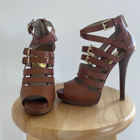 Michael Kors Sandra Platform Strappy Heels - Picture 1 of 6